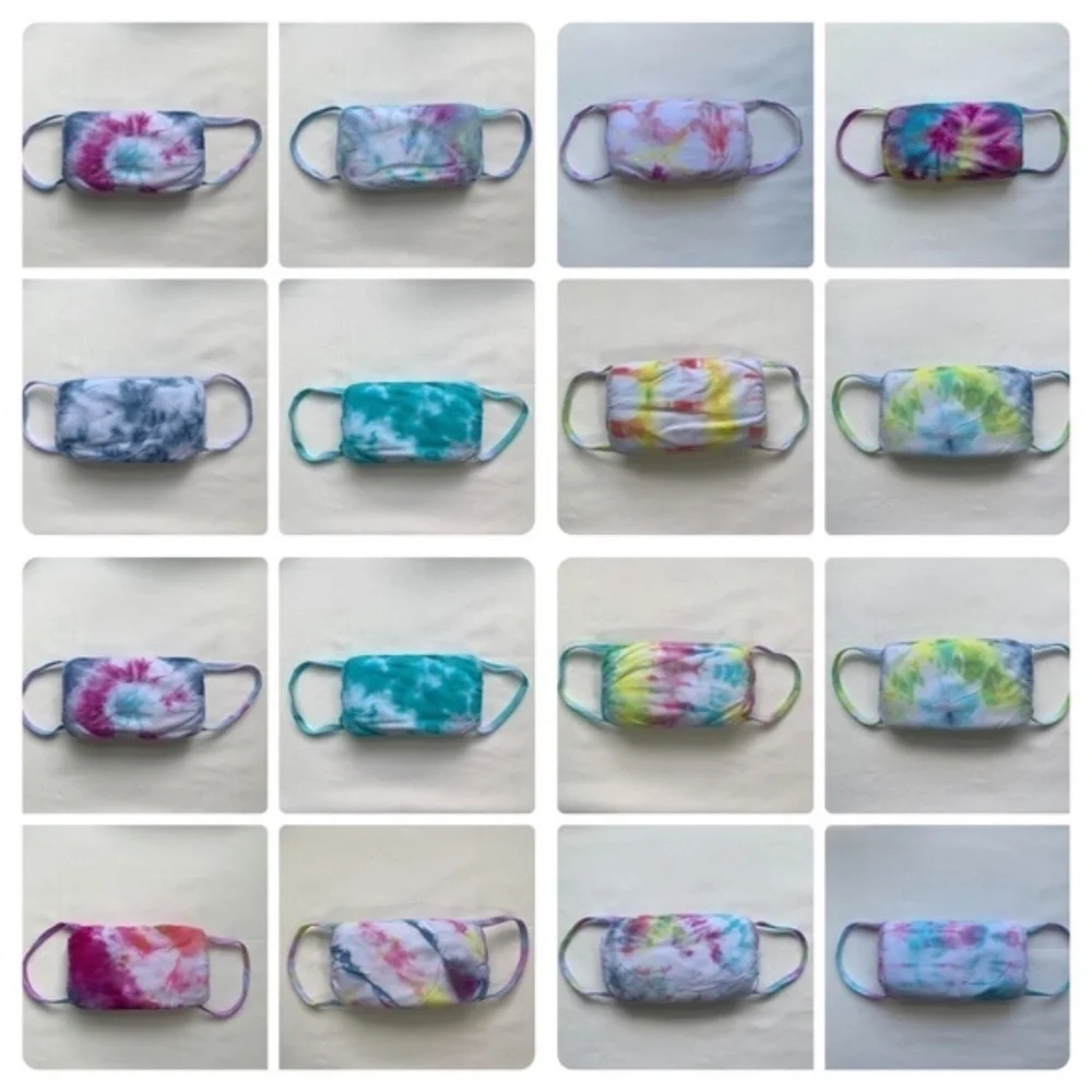 New Homemade Tie-Dye Face Masks - 3 Masks